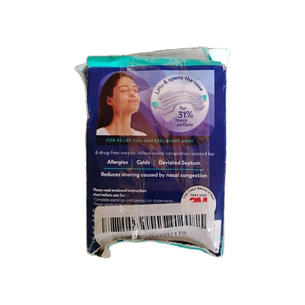Breathe Right Extra Strength Clear Nasal Strips 44 Strips - Picture 2 of 3